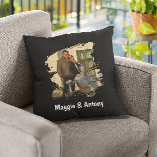 Couple photo gift  throw pillow