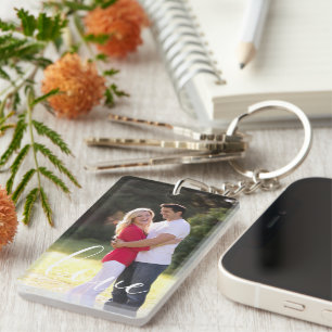 Couple Photo Keychain