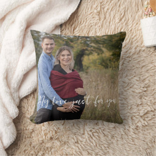 Couple Photo Lovely Throw Pillow