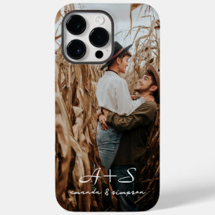 Couple Photo Script Names Monogrammed Case-Mate iPhone 14 Pro Max Case