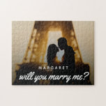Couple Photo Unique Fun Marriage Proposal  Jigsaw Puzzle<br><div class="desc">Couple Photo Unique Fun Marriage Proposal Jigsaw Puzzle</div>