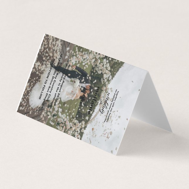 COUPLE PHOTO WEDDING INVITATION (Front)