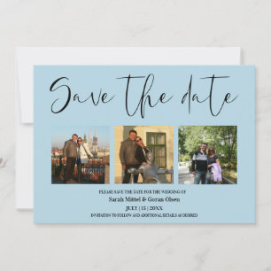  Couple Photos Wedding Save the date 