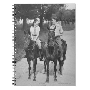 Couple Riding Horses Notebook