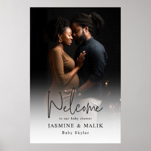 Couple’s Baby Shower Personalized Photo Poster