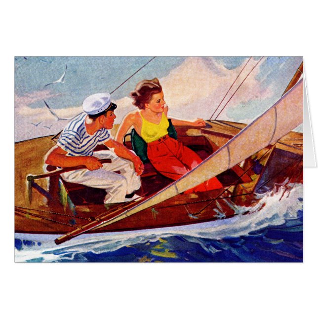 Couple Sailing par R.J. Cavaliere (Devant horizontal)