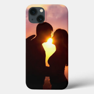 Couple Silhouette At Sunset iPhone 13 Case