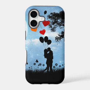 Couple Silhouette Romantique sous Clair de Lune Am