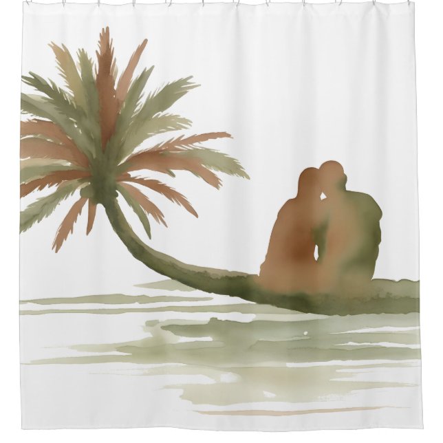 Couple Sitting on Palm Tree (Front)