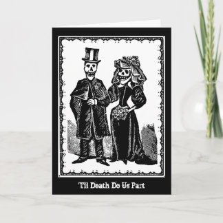 Couple squelette - Carte (Personnaliser)