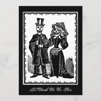 Couple squelette - Invitation