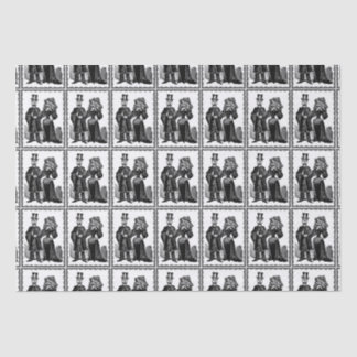 Couple squelette - Papier de soie