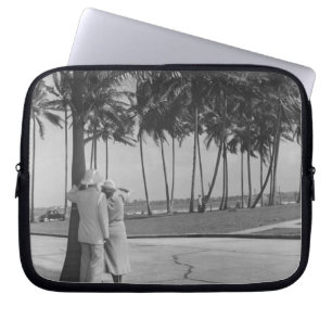 Couple Standing Under Tree Laptop Sleeve