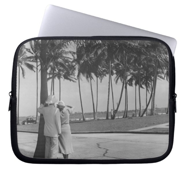Couple Standing Under Tree Laptop Sleeve (Front)