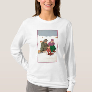 Couple Taking an Ice Skating Break T-Shirt