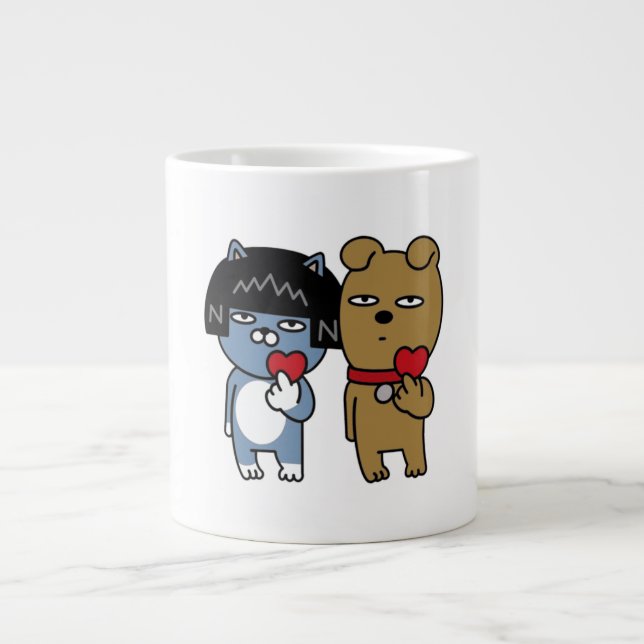 Couple Tee - Frodo & Neo Large Coffee Mug (Front)