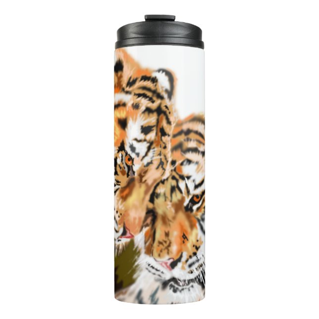 Couple Tiger Thermal Tumbler (Front)