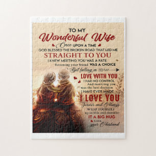 Couple To Wonderful Wife Once Upon A Time Husband Jigsaw Puzzle