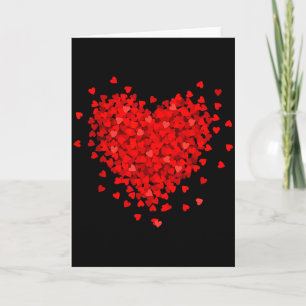 Couple Valentine Red Love Heart  Card