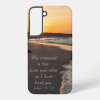 Couple Walking Beach At Sunrise John 15 12 Samsung
