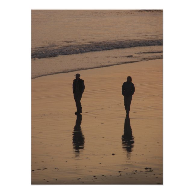 couple walking photo print (Front)
