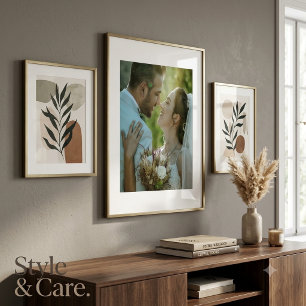 Couple Wedding Image Poster Personalized Love Deco