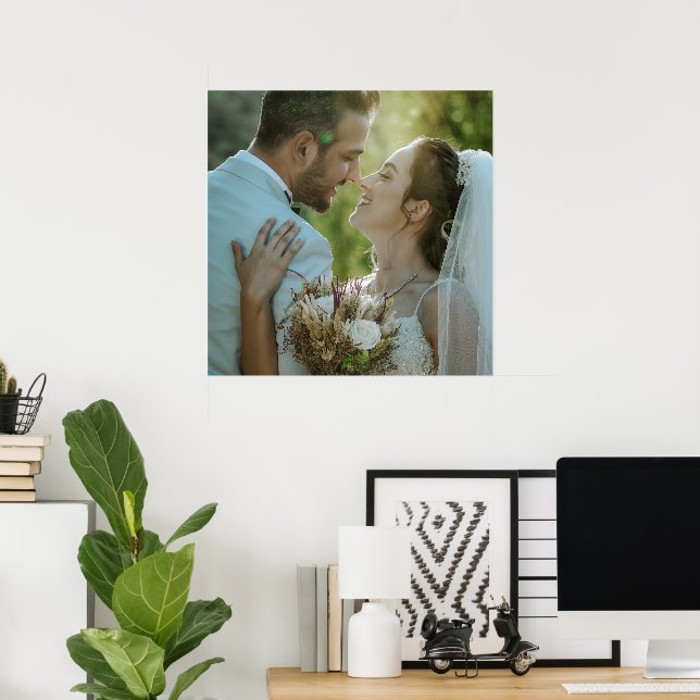 Couple Wedding Image Poster Personalized Love Deco (Home Office)