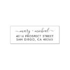 Couple Wedding Return Address Elegant Minimalist