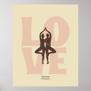 Couple Yoga Pose Print Matisse Style Wall Art