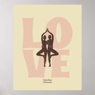 Couple Yoga Pose Print | Matisse Style Wall Art