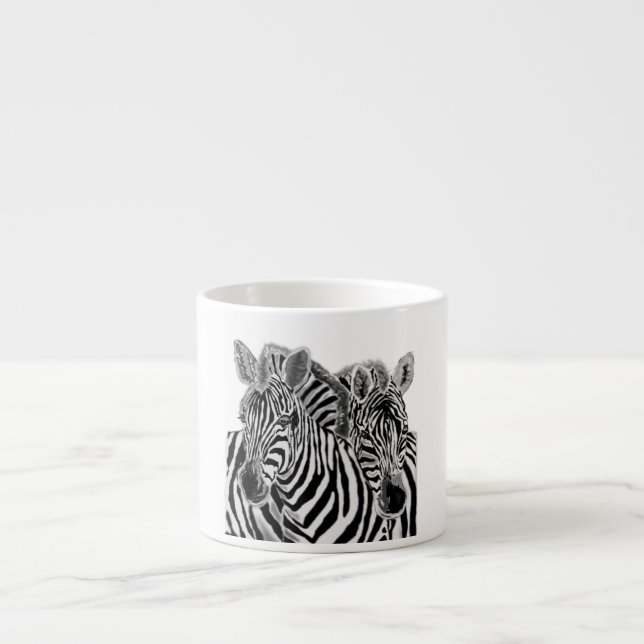 Couple Zebra Espresso Cup (Front)