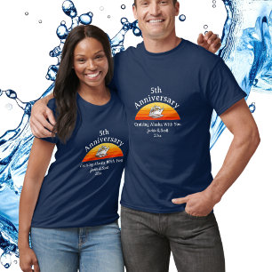Couples 5th Anniversary Cruise Alaska Personalize T-Shirt