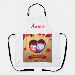 Couples All-Over Print Valentines Apron (Male)