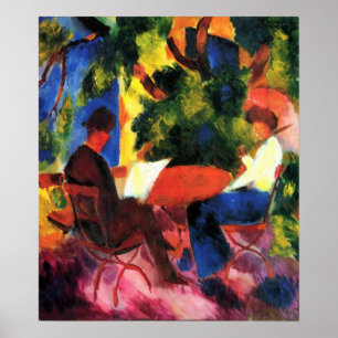 Couples au Tableau avant août Macke de jardin