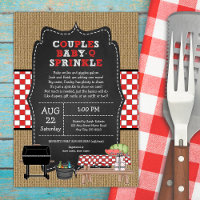 Couples Baby Q Sprinkle, neutral BBQ baby shower 