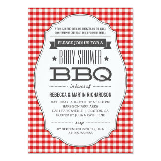 bbq baby shower invitations