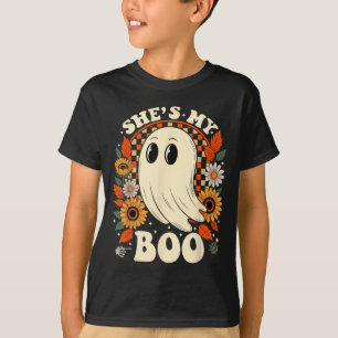 Couples boo skeleton matching couple halloween T-Shirt