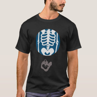Couples Costume de grossesse Skeleton T-shirt BABY