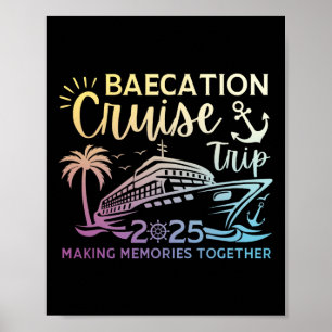 Couples Cruise Matching Squad Byecation Cruise Tri Poster