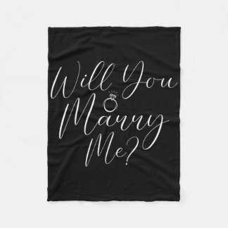 Couples Engagement Announcement Party Will You Mar Fleece Blanket