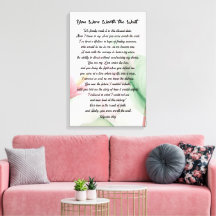 Couples et Amants Texte sur Toile d'Art