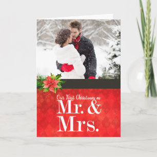 Couple's First Christmas Photo Christmas Card