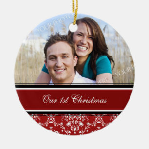 Couple's First Christmas Photo Christmas Ornament