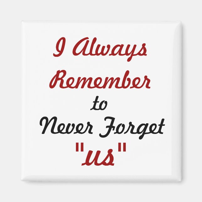 Couple's Fridge Magnet about Love (Front)