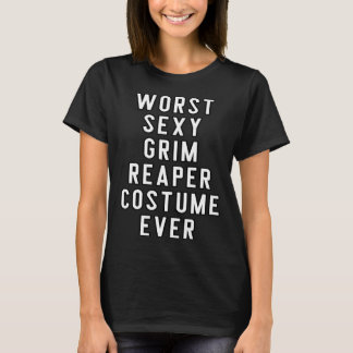 Couples Halloween Worst Sexy Grim Reaper Costume T-Shirt