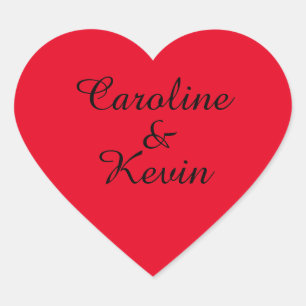 Couples  Heart Shaped Stickers 