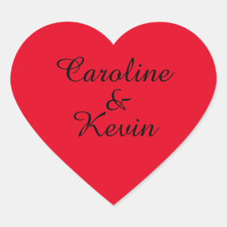 Couples Heart Shaped Stickers