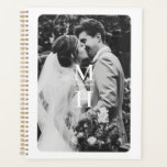 Couples Initials Retro Photo Monogram Planner<br><div class="desc">customize with your own photo and initials; keep or remove the border as desired</div>