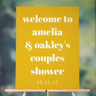 Couples jaunes personnalisés Douche Accueil modern