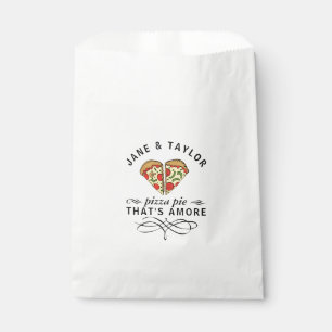 Couples Love Pizza Add Names Favour Bag